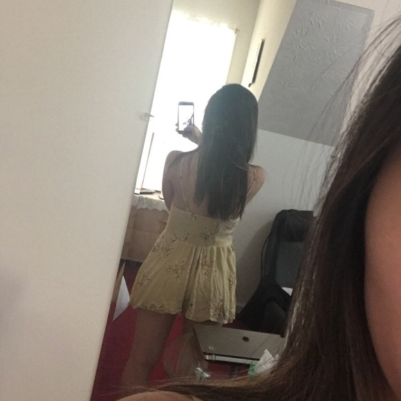 Yellow floral Kimchi Blue romper urban outfitters - Picture 7 of 7